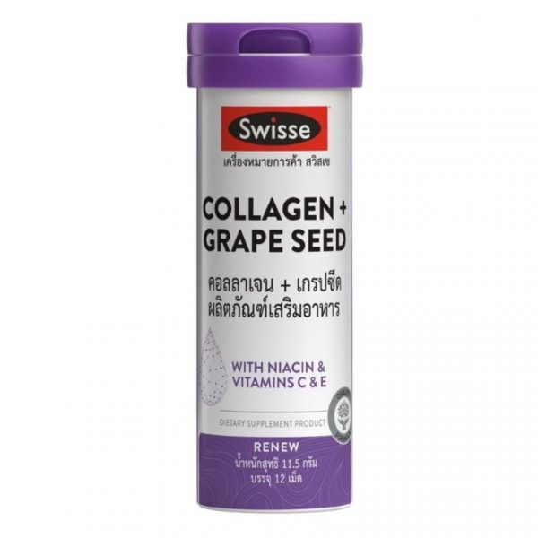 Swisse Collagen + Grape Seeds 12 таблеток - Swisse Collagen + Grape Seed 12 Tablets