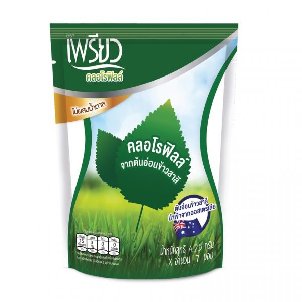 Преав Хлорофилл Пачо 7-саше (упаковка) - Preaw Chlorophyll Pouch 7sac