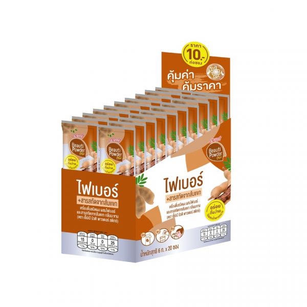 Бьюти-Пауэр-Стикс Фибр Тамаринд (20 штук) - Beauti Powder Stix Fiber Tamarind 20s.
