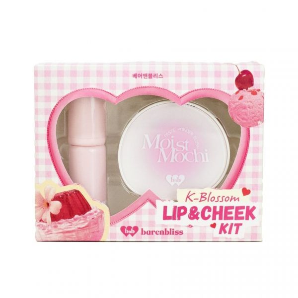 Набор Barenbliss K-Blossom Lip Cheek Kit 7,7 г. Бальзам для губ, пудровые румяна - Barenbliss K-Blossom Lip  Cheek Kit 7.7g. Lip Balm  Powder Blush