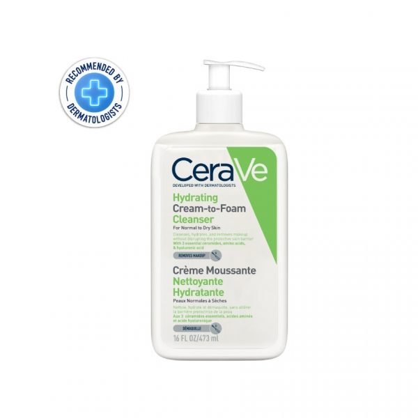 Увлажняющий крем-пенка для умывания Cerave 473 мл. - Cerave Hydrating Cream-to-Foam Cleanser 473 ml.