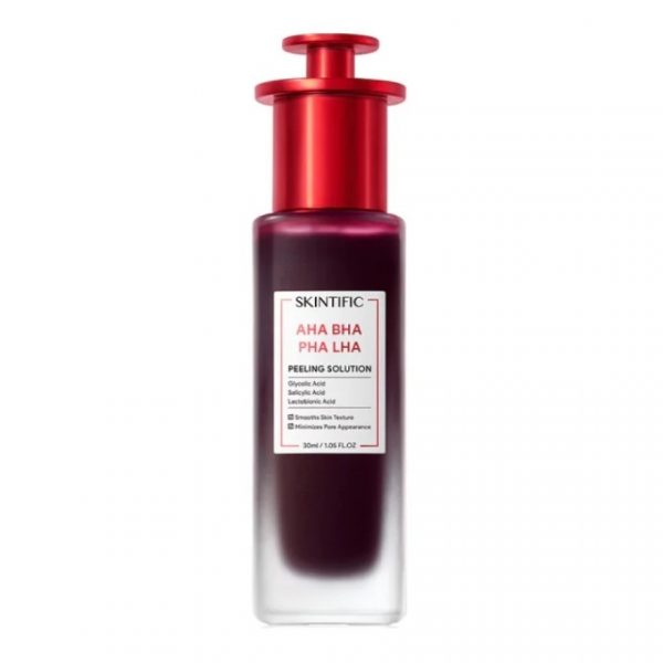 <p><strong>Скинсэфик АНА БНА ФНА ЛНА Пилинговое решение (30 мл)</strong></p> - Skintific AHA BHA PHA LHA Peeling Solution 30 ml.