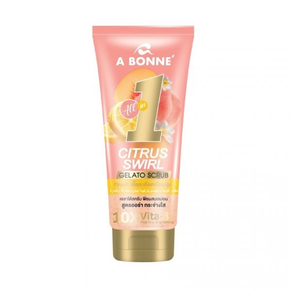 Крем-скраб для тела A Bonne' Face Body Cream Scrub Peach Lemon Brightening 300 г. - A Bonne' Face  Body Cream Scrub Peach  Lemon Brightening 300 G.