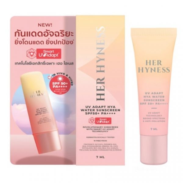 «Ее Высочество — Ультра-Адаптивная Гидра Вода Солнцезащитная (SPF50+, PA++++) 7 мл.» - Her Hyness UV Adapt Hya Water Sunscreen SPF50+ PA++++ 7ml.