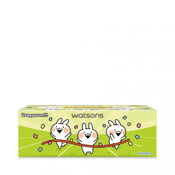 Мягкие бархатистые салфетки Watsons (Usagyuuun), 3 слоя, 100 листов. Этот товар не может быть - Watsons Velvety Soft Box Tissues (Usagyuuun) 3ply x 100sheets.  This items could not