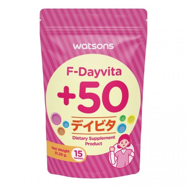Watsons Ф-Дэйвита плюс 50 (пищевая добавка) — 15 саше - Watsons F-Dayvita +50 (Dietary Supplement Product) 15 Sachets