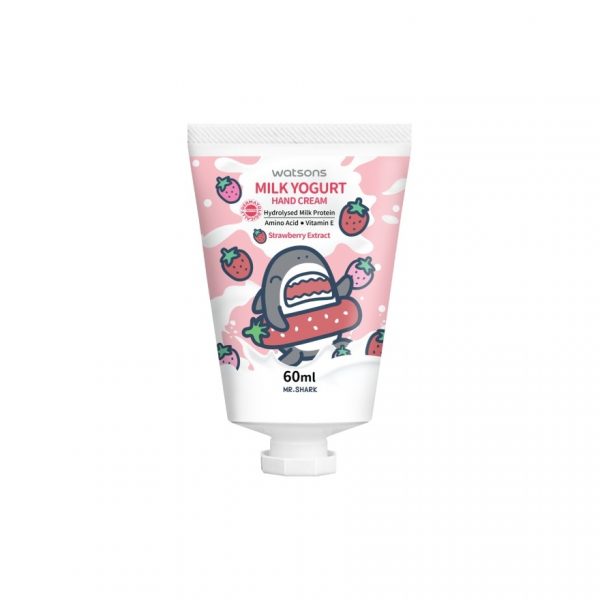 Крем для рук Watsons Milk Yogurt с экстрактом клубники 60 мл (Mr.Shark) - Watsons Milk Yogurt Hand Cream Strawberry Extract 60ml.(Mr.Shark)
