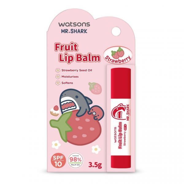 Бальзам для губ Watsons Fruit Lip Balm Strawberry 3,5 г SPF10 (Usagyuuuun) - Watsons Fruit Lip Balm Strawberry 3.5g SPF10 (Usagyuuuun)