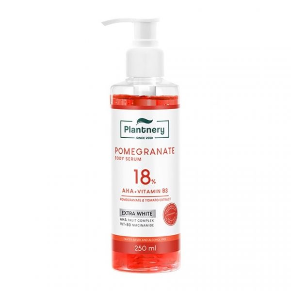 Плантерни — гранатовая сыворотка АГА для тела, 250 мл - Plantnery Pomegranate AHA Body Serum 250 ml.