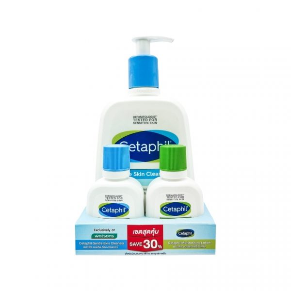 <p><strong>Cetaphil Гладкость и нежность: Мягкий очищающий гель для лица (500 мл) + увлажняющий крем (59 мл)</strong></p> - Cetaphil Gentle Skin Cleanser 500 +59ml. + Moisture Lotion 59 ml.