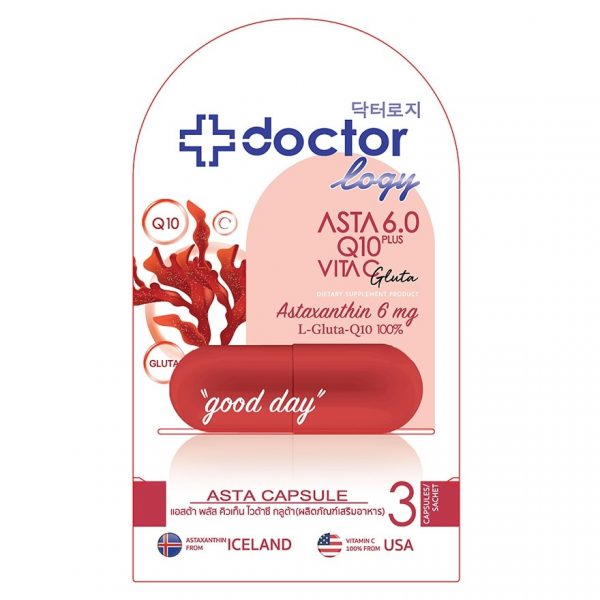 Докторлоги Аста Плюс Q10 Витамин С Глутатион — 3 капсулы - Doctorlogy Asta Plus Q10 Vita C Gluta 3 Capsule