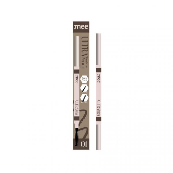Мей Ультра Слимброу Пен 0,06 г. №01 Темный коричневый - Mee Ultra Slimbrow Pencil 0.06g. 01 Dark Brown