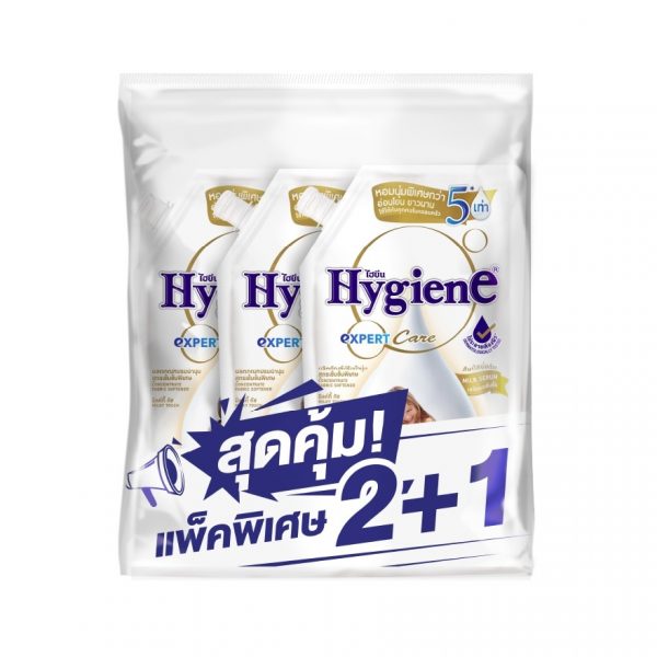 Концентрированный кондиционер для белья Expert Care Milky Touch, сменная упаковка 480 мл (2+1) - Hygiene Concentrate Fabric Softener Expert Care Milky Touch Refill 480 Ml.(2+1)