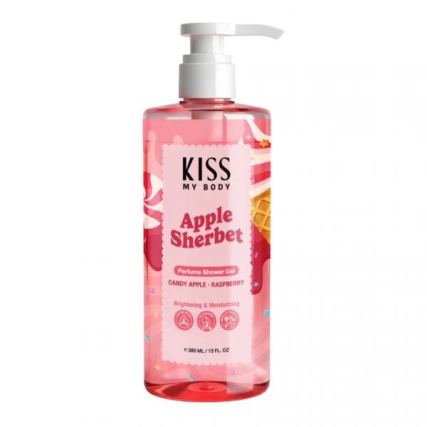 Парфюмированный гель для душа Kiss My Body Яблочный щербет 380 мл. - Kiss My Body Perfume Shower Gel Apple Sherbet 380 Ml.