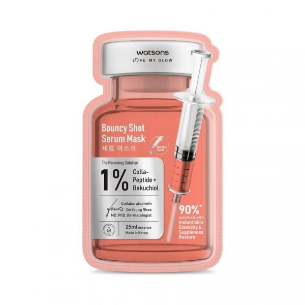 Маска-сыворотка Watsons Bouncy Shot. 1 шт. - Watsons Bouncy Shot Serum Mask. 1sheet.