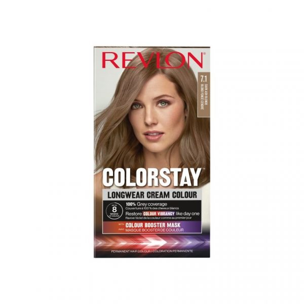 Крем-краска Revlon Colorstay Longwear №7.1 Тёмно-пепельно-русый - Revlon Cream Colour Colorstay Longwear No.7.1 Dark Ash Blonde