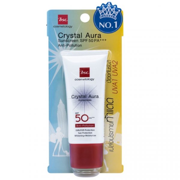 BSC Crystal Aura Солнцезащитный крем против загрязнений SPF50 PA+++ 25 г. - BSC Crystal Aura Sunscreen Anti-Pollution SPF50 PA+++ 25g.
