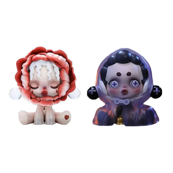 Фигурка Pop Mart Skullpanda Ancient Castle Series - Bloody Rose + Bell-ringer