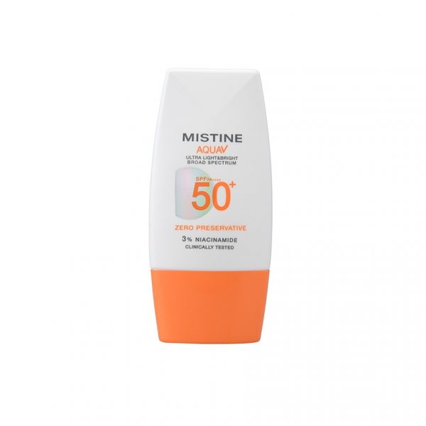 Mistine Aqua V Ультралегкий яркий солнцезащитный крем SPF50+ PA++++ 40 мл. - Mistine Aqua V Ultra Light  Bright Sunscreen SPF50+ PA++++ 40 Ml.