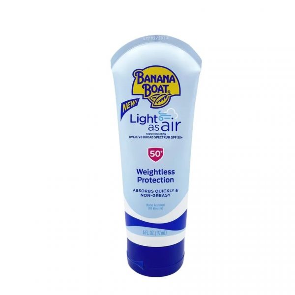 Солнцезащитный лосьон Banana Boat Light As Air с широким спектром защиты от UVA и UVB SPF50+, 177 мл. - Banana Boat Light As Air Sunscreen Lotion UVA UVB Broad Spectrum SPF50+ 177 Ml.