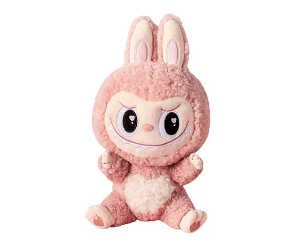 Плюшевая игрушка Pop Mart Labubu Plush Doll Valentine's Day, розовый