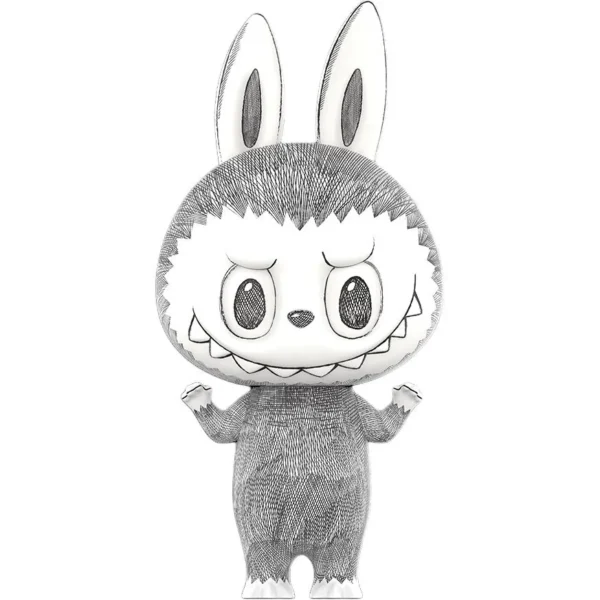 Фигурка Pop Mart Mega Labubu Sketch, серый