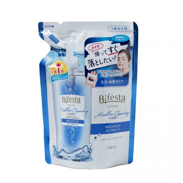 Сменный блок очищающей мицеллярной воды Bifesta Brightup 360 мл. - Bifesta Micellar Cleansing Water Brightup Refill 360 ml.