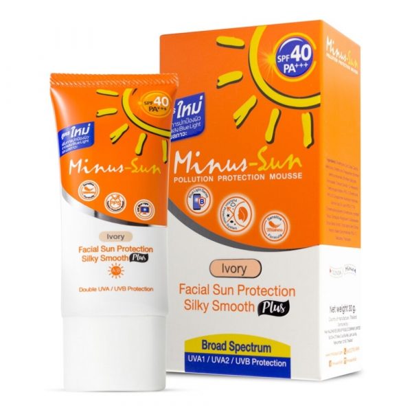 Мусс для защиты от загрязнений Minus-Sun SPF 40 PA +++ (цвет слоновой кости) 30 г - Minus-Sun SPF 40 PA +++ (Ivory) Pollution Protection Mousse 30g