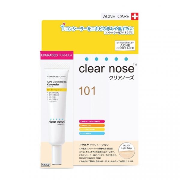 Консилер для ухода за прыщами на носу Clear Nose Acne Care Solution, 12 г. № 101, светло-бежевый - Clear Nose Acne Care Solution Concealer 12 G. No.101 Light Beige