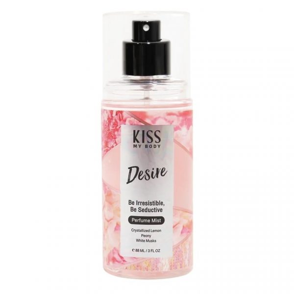<p>Товар называется:</p>
<p><strong>Kiss My Body Перфюмированный Дезодорант-аэрозоль Желание (Desire), объём 88 мл.</strong><br />
или сокращённо: <strong>«Перфюмерная вода Kiss My Body Desire»</strong></p>
<p>На тайском: น้ำหอม Spray น้ำหอม (переводится дословно, звучит менее естественно).</p> - Kiss My Body Perfume Mist Desire 88 Ml. น้ำหอม สเปรย์น้ำหอม