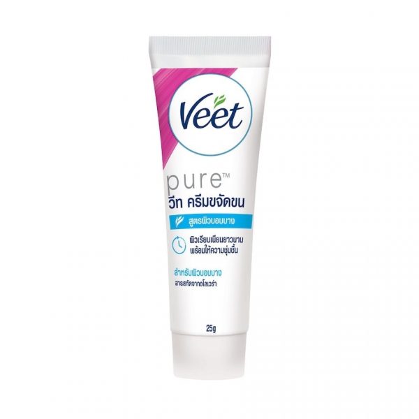 Крем для депиляции Veet Pure Aloe Vera для чувствительной кожи, 25 г. - Veet Hair Removal Cream Pure Aloe Vera Sensitive Skin 25 G. ครีมกำจัดขน แว๊กซ์ขน