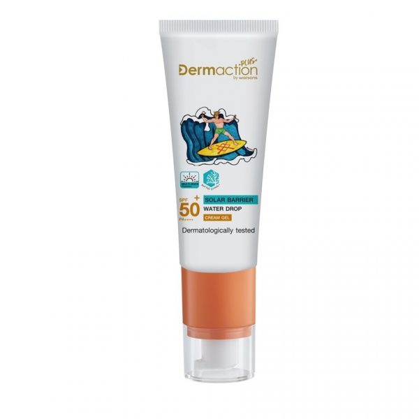 Dermaction Plus от Watsons Advanced Sun Солнцезащитный крем-гель Spf50+ Pa++++ - Dermaction Plus By Watsons Advanced Sun Solar Barrier Cream Gel Spf50+ Pa++++