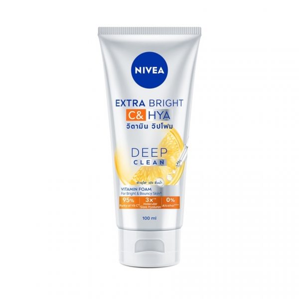 Nivea Extra Bright C HYA Витаминная пенка 100 мл. - Nivea Extra Bright C  HYA Vitamin Foam 100 Ml.