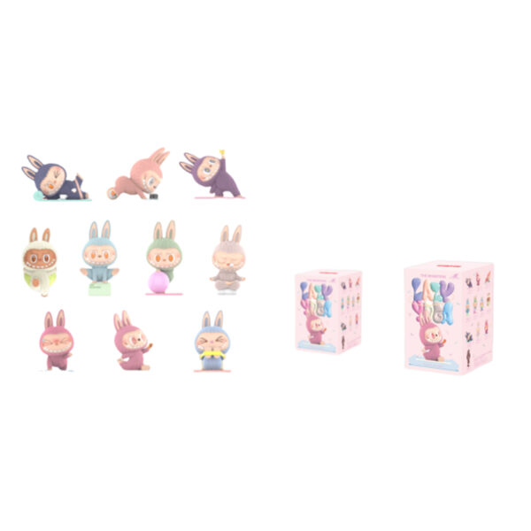Сюрприз-боксы с фигурками Pop Mart Labubu The Monsters Lazy Yoga Series, 2 предмета