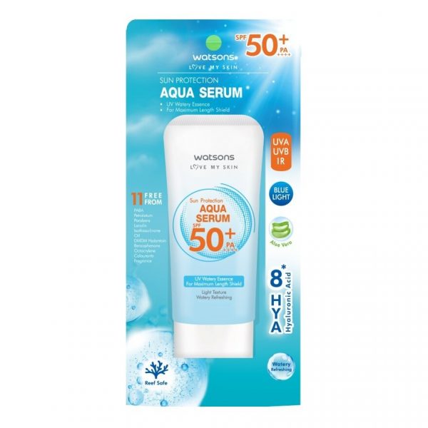 Солнцезащитная сыворотка Watsons Aqua Serum SPF50+ PA++++ - Watsons Sun Protection Aqua Serum SPF50+ PA++++