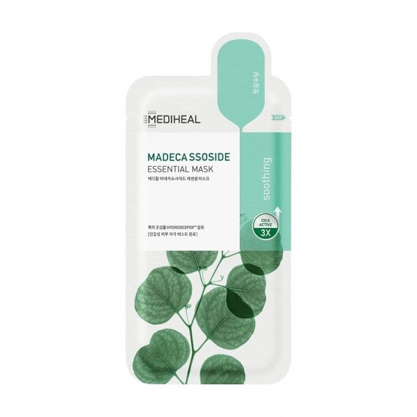 Mediheal Madecassoside Essential Mask 1'S แผ่นมาสก์หน้า อ่อนโยน สิว ลดเลือนรอยแดงรอยด