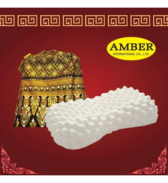AMBER MASSAGE HEART LATEX PILLOW White. 100% оригинал