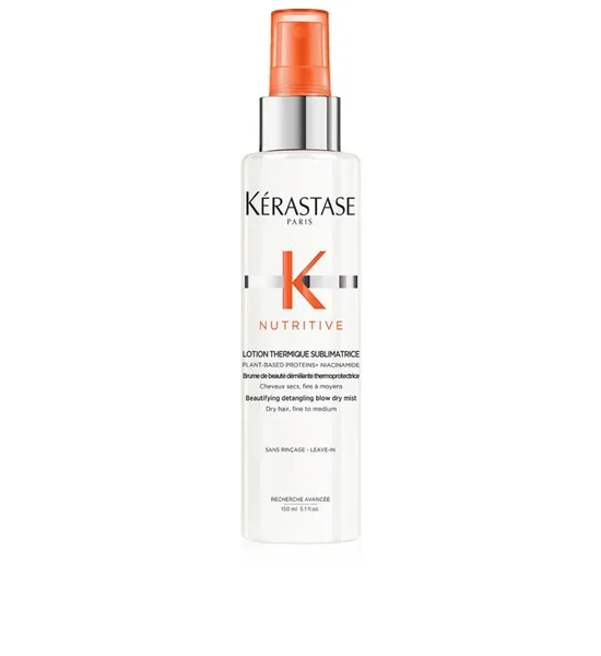 KERASTASE Nutritive Lotion Thermique Spray, Detangling Blow-Dry Mist For Dry Fine To Medium Hair. 150 mL. 100% оригинал
