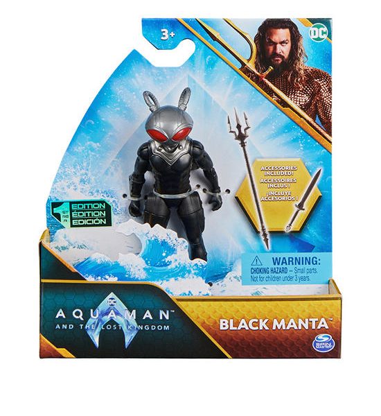Batman and DC Figures Black Manta 4 inch Aquaman And The Lost Kingdom Multi-Color. 100% оригинал