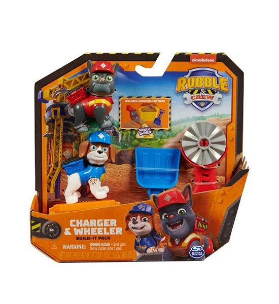 PAW PATROL Figures Charger & Wheeler Rubble & Crew Multi-Color. 100% оригинал