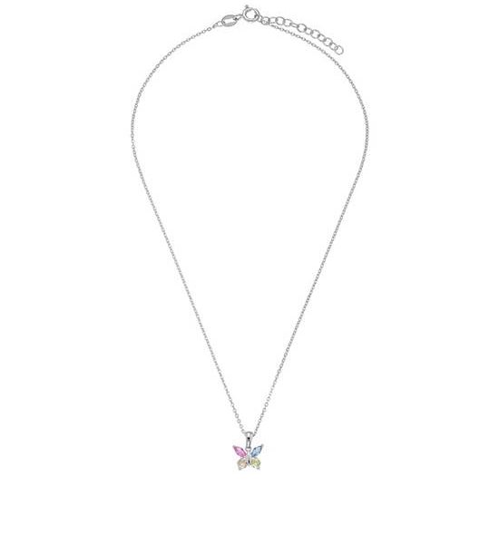 AMOR Girl Necklace Chain With Pendant, 925 Sterling Silver, Zirconia Synth | Butterfly. 100% оригинал