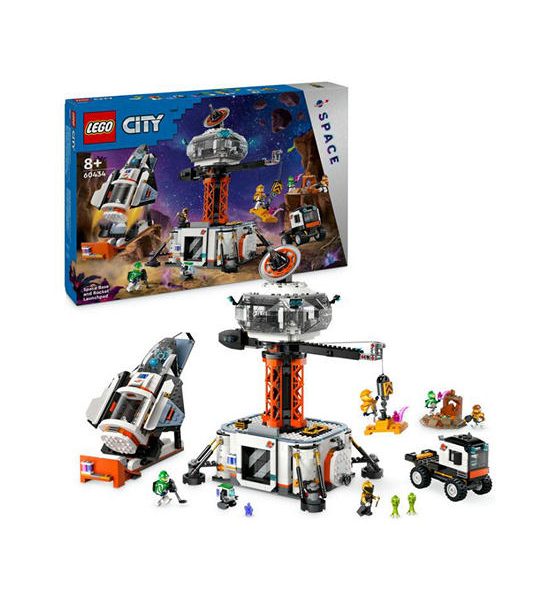 LEGO Block Toy Space Base And Rocket 60434 Multi-Color. 100% оригинал