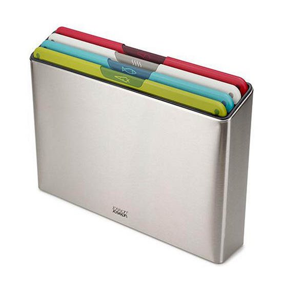 JOSEPH JOSEPH Chopping Board Set Folio Icon Steel 4 pcs Multi-Color. 100% оригинал