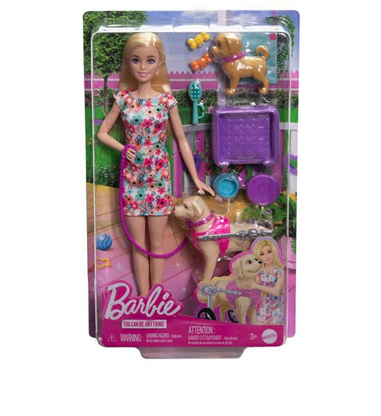 BARBIE Doll Barbie Walk And Wheels Doll With Dogs Playset HTK37 Multi-Color. 100% оригинал