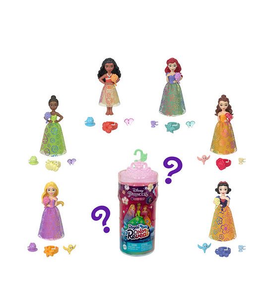DISNEY Royal Color Reveal Small Doll Disney Princess HRN56 Multi-Color. 100% оригинал