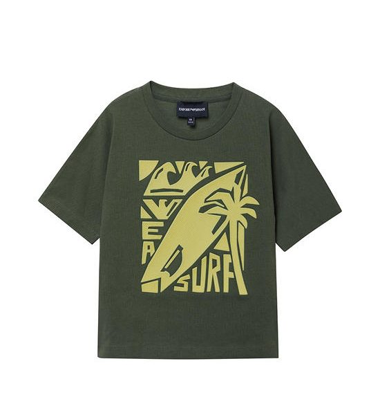 EMPORIO ARMANI JUNIOR Boy Toddler T-Shirt Short Sleeves SS24. 100% оригинал
