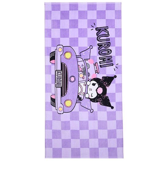 SANRIO Towel Vacation Kuromi Size 25x50in Multicolor. 100% оригинал