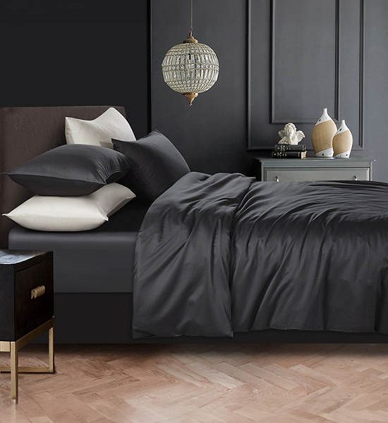 ESQUIRE Fitted Sheet Set Plain Bamboo Coolplus Collection 3.5 Ft 2 Pcs Twin Size. 100% оригинал