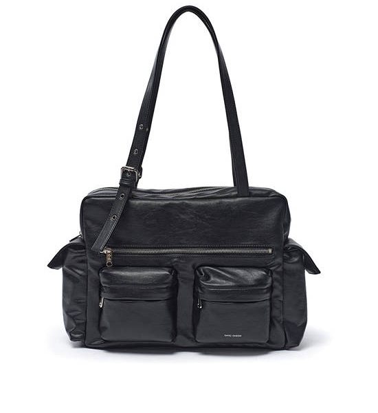 SAMO ONDOH Women Pocket Utility Bag Nappa Black Size L. 100% оригинал