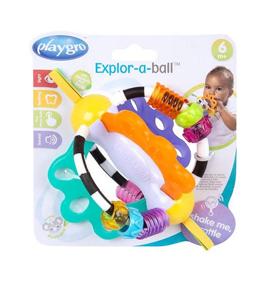 PLAYGRO Infant Teethers Explore a Ball Multi-Color. 100% оригинал